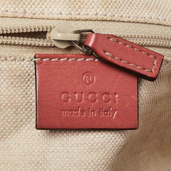 Gucci Beige/Pink Diamante Canvas Sukey Medium Boston Bag - Picture 10 of 12